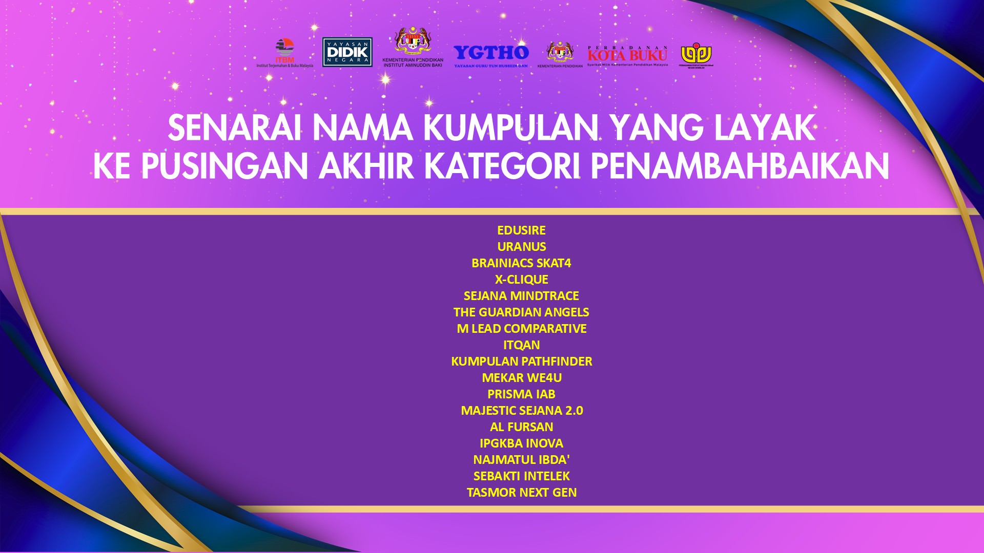 Senarai penambahbaikan